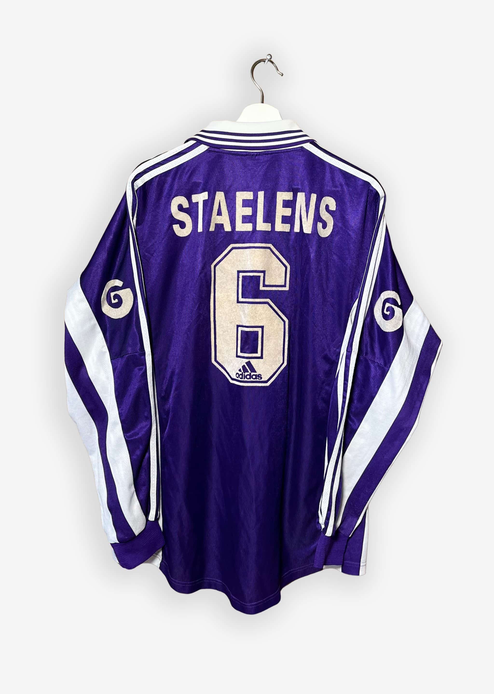 RSC ANDERLECHT 1998/99 HOME SHIRT – MATCHWORN/ISSUED #6 STAELENS