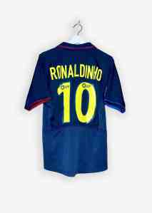 FC BARCELONA 2003/04 THIRD SHIRT – #10 RONALDINHO (SIZE S) - Nr10