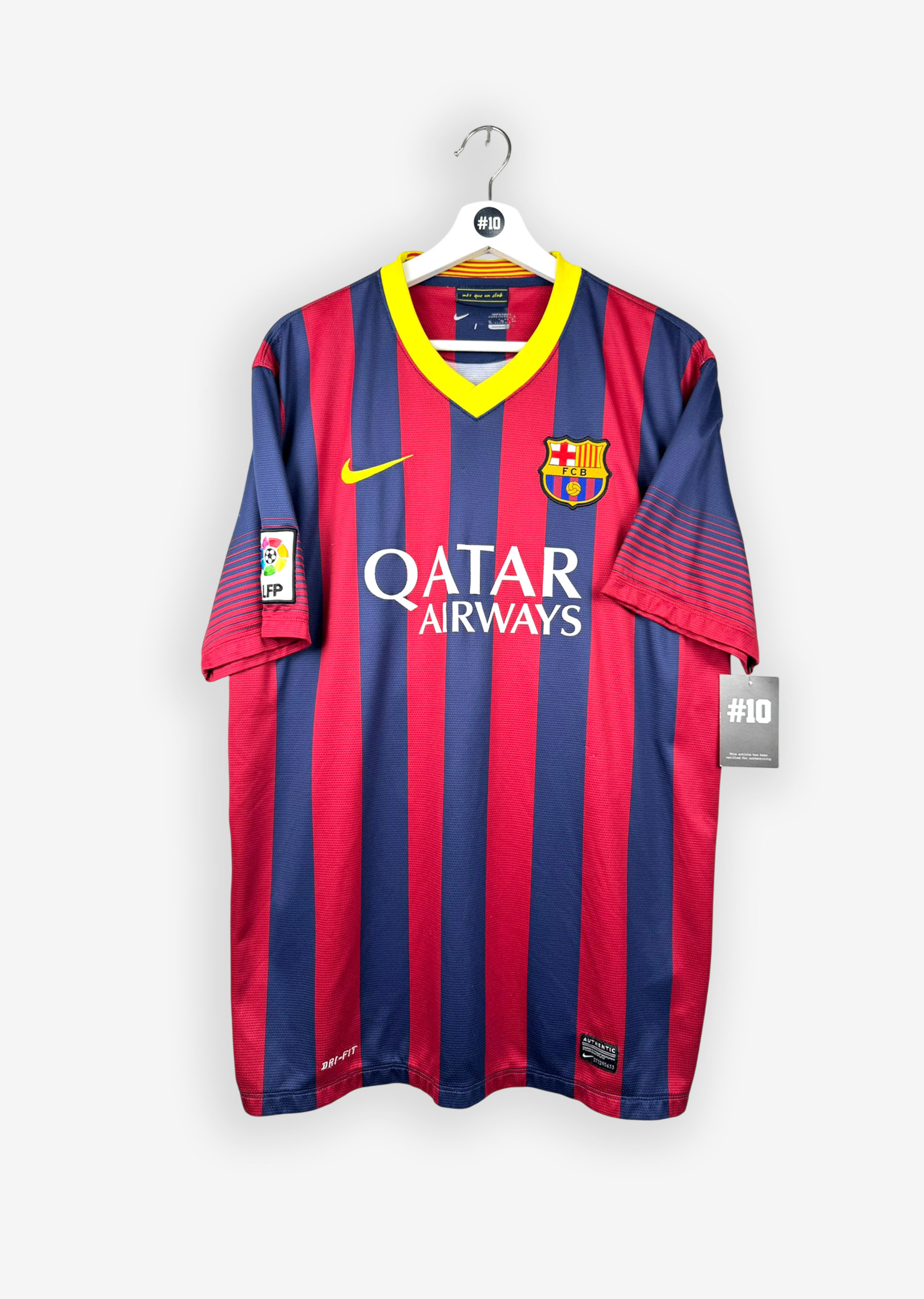 FC BARCELONA 2013/14 HOME SHIRT - #10 MESSI (SIZE XL) - Nr10 Store