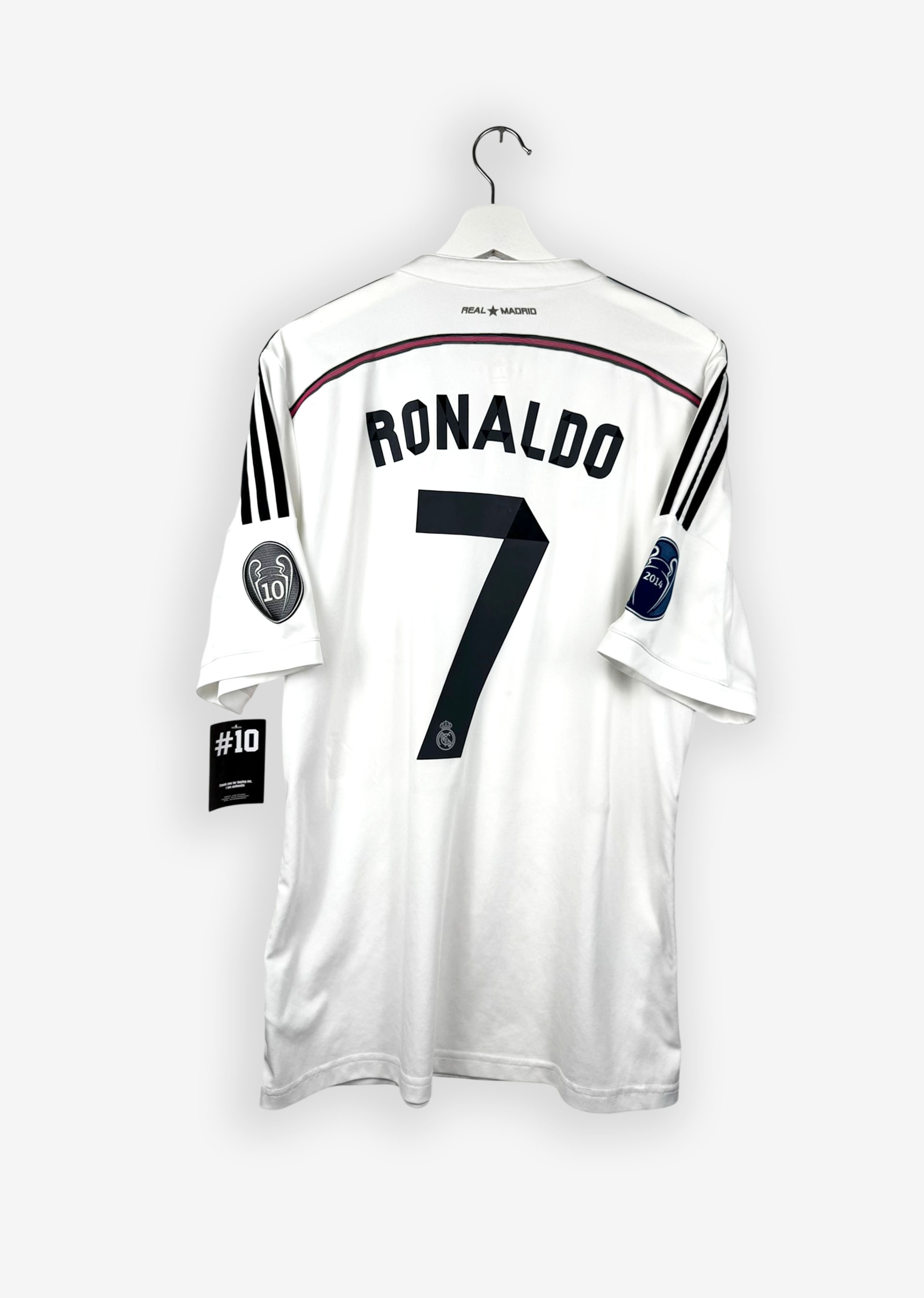 REAL MADRID 2014/15 HOME SHIRT - #7 RONALDO (SIZE L) - Nr10 Store